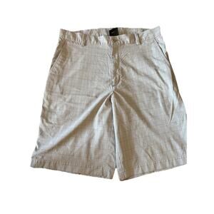 Nike Dry Fit Golf Shorts Men’s Size 34 Beige Preppy Plaid‎